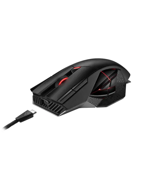 ASUS ROG Spatha X ratón Juego mano derecha RF Wireless + USB Type-C Óptico 19000 DPI
