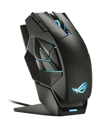 ASUS ROG Spatha X ratón Juego mano derecha RF Wireless + USB Type-C Óptico 19000 DPI