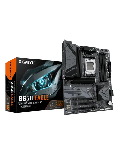 GIGABYTE B650 EAGLE Placa base - AMD Ryzen serie 9000, VRM de 12+2+2 fases, hasta 7600 MHz DDR5 (OC), 1xPCIe 5.0 + 2xPCIe 4.0