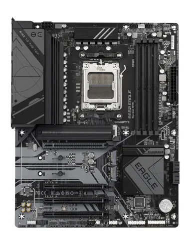 GIGABYTE B650 EAGLE Placa base - AMD Ryzen serie 9000, VRM de 12+2+2 fases, hasta 7600 MHz DDR5 (OC), 1xPCIe 5.0 + 2xPCIe 4.0