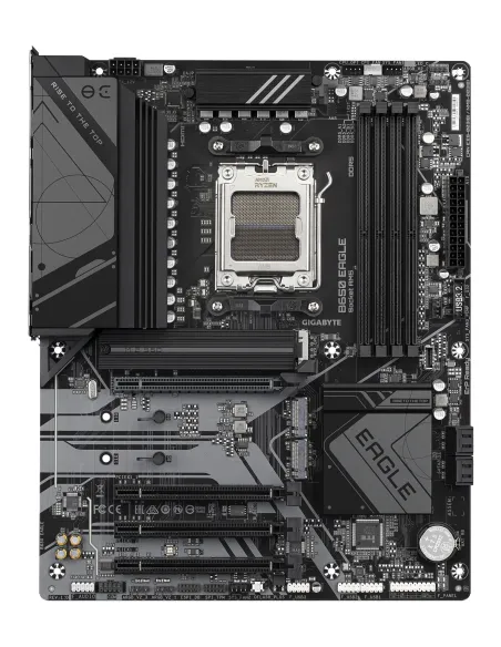 GIGABYTE B650 EAGLE Placa base - AMD Ryzen serie 9000, VRM de 12+2+2 fases, hasta 7600 MHz DDR5 (OC), 1xPCIe 5.0 + 2xPCIe 4.0