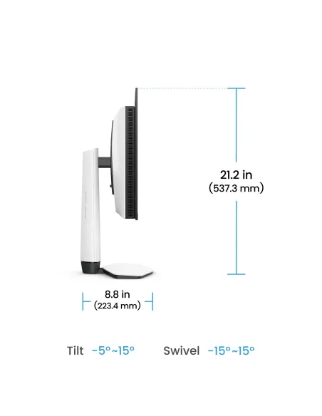 BenQ EX271UZ pantalla para PC 67,3 cm (26.5") 3840 x 2160 Pixeles 4K Ultra HD OLED Negro, Blanco