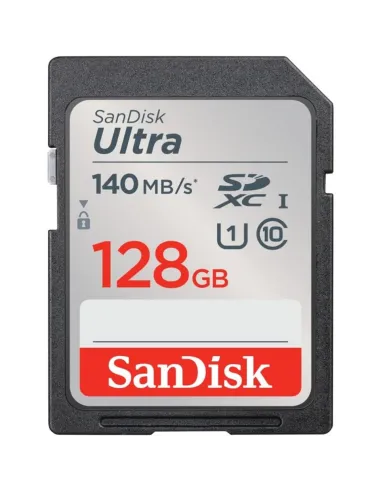 Tarjeta de memoria secure digital sdxc sandisk ultra - 128gb - clase 10 - sdxc - 140mb - s