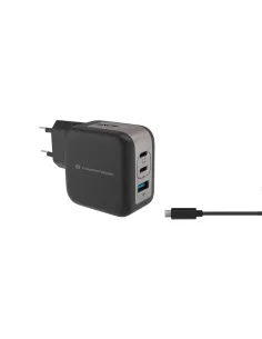 Conceptronic ALTHEA17B cargador de dispositivo móvil Universal Negro Corriente alterna Carga rápida Interior