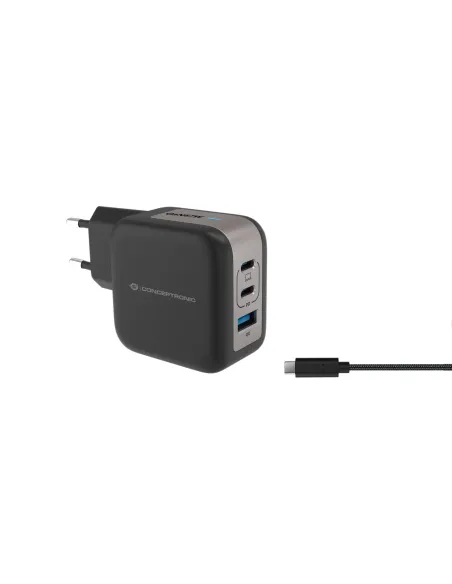 Conceptronic ALTHEA17B cargador de dispositivo móvil Universal Negro Corriente alterna Carga rápida Interior