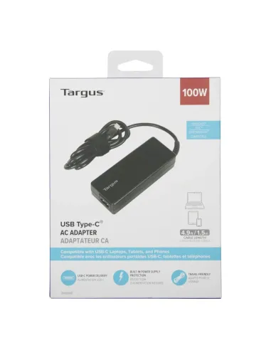 Targus APA108EU adaptador e inversor de corriente Interior 100 W Negro