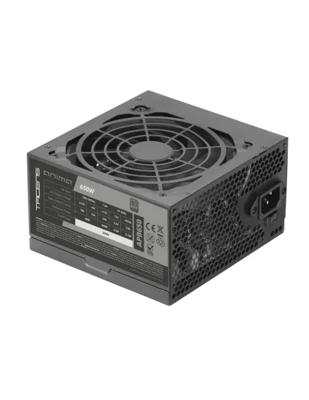 Tacens Anima APB650, Fuente Alimentación PC ATX 650W, Certificado 80Plus Bronze, 85% Eficiencia, Tecnologías SMD y DC-DC,