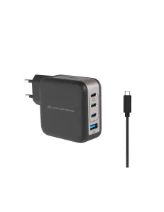 Conceptronic ALTHEA18B cargador de dispositivo móvil Universal Negro Corriente alterna Carga rápida Interior