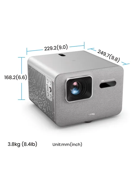 BenQ TK705i Proyector de alcance estándar 3000 lúmenes ANSI DLP UHD 4K (3840x2160) Gris