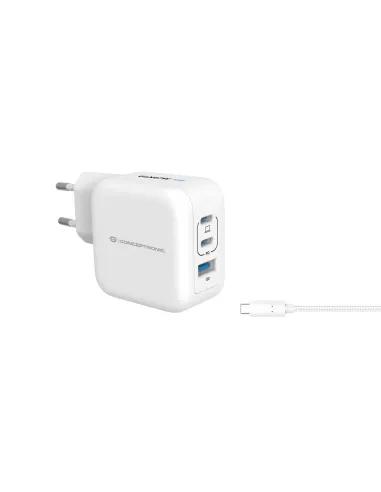 Conceptronic ALTHEA17W cargador de dispositivo móvil Universal Blanco Corriente alterna Carga rápida Interior