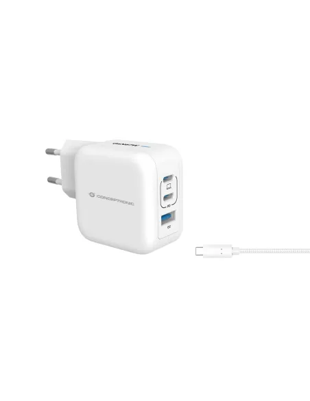 Conceptronic ALTHEA17W cargador de dispositivo móvil Universal Blanco Corriente alterna Carga rápida Interior