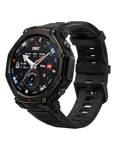 Amazfit T-Rex 3 Pro 3,81 cm (1.5") AMOLED 48 mm Digital 480 x 480 Pixeles Pantalla táctil Negro Wifi GPS (satélite)