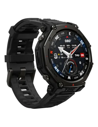 Amazfit T-Rex 3 Pro 3,81 cm (1.5") AMOLED 48 mm Digital 480 x 480 Pixeles Pantalla táctil Negro Wifi GPS (satélite)