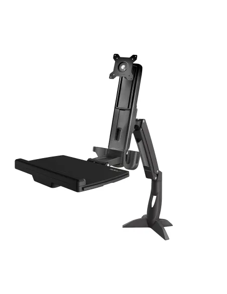 StarTech.com Brazo de Soporte de Pie y Sentado - Brazo Ajustable de Montaje en Escritorio de Pie o Sentado para Un Monitor VESA