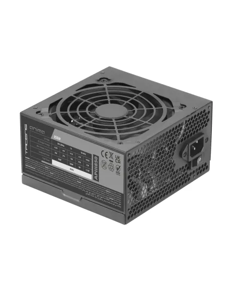 Tacens Anima APIII850, Fuente de Alimentación PC ATX 850W, Tecnologías SMD y DC-DC, 85% Eficiencia 12V, Ventilador