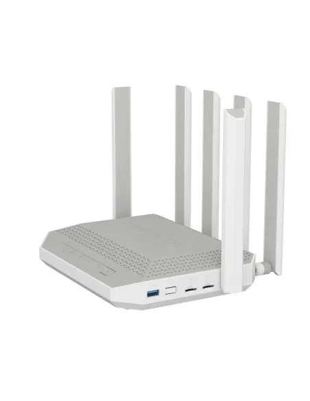 Keenetic Hero 5G (KN-4110) router inalámbrico 2.5 Gigabit Ethernet Doble banda (2,4 GHz   5 GHz) Gris, Blanco