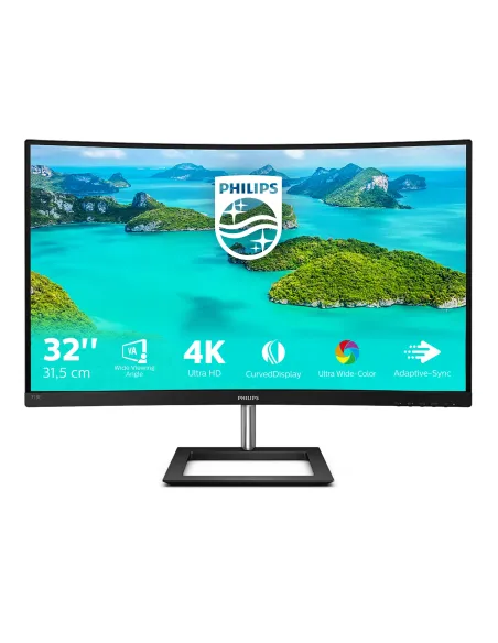 Philips E Line 328E1CA 00 pantalla para PC 80 cm (31.5") 3840 x 2160 Pixeles 4K Ultra HD LCD Negro