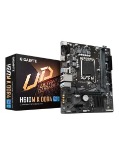 GIGABYTE H610M K DDR4 Placa base - Compatible con procesadores Intel Core 14th Gen CPUs, 3+1+1 Phases Hybrid Power Design, up
