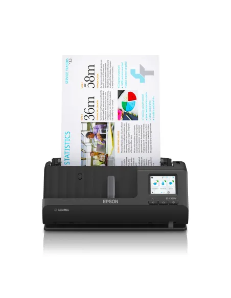 Epson ES-C380W ADF + escáner alimentado por hojas 600 x 600 DPI A4 Negro
