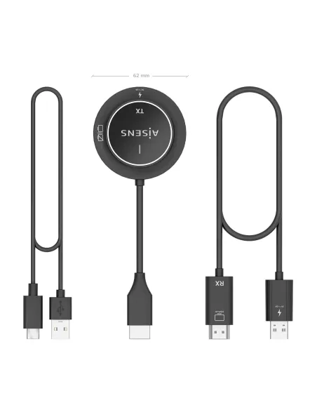 AISENS HDMI Inalambrico 1080P 30m, Negro