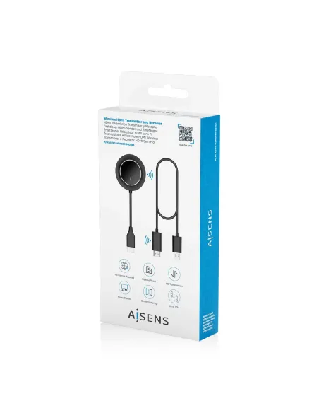 AISENS HDMI Inalambrico 1080P 30m, Negro