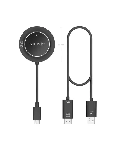 AISENS USB-C A HDMI Inalambrico 1080P 30m, Negro