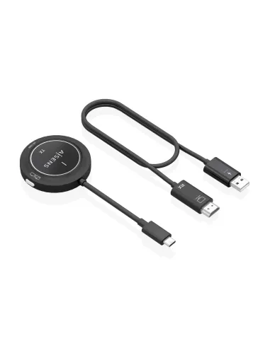 AISENS USB-C A HDMI Inalambrico 1080P 30m + USB-C PD 100W, Negro