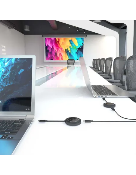 AISENS USB-C A HDMI Inalambrico 1080P 30m + USB-C PD 100W, Negro