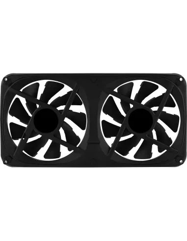 Aerocool ASTRO24 Doble Ventilador PC 12cm ARGB LED Soporte Antivibración Negro