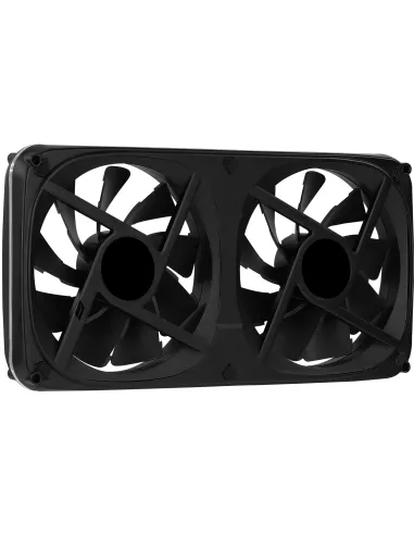 Aerocool ASTRO24 Doble Ventilador PC 12cm ARGB LED Soporte Antivibración Negro
