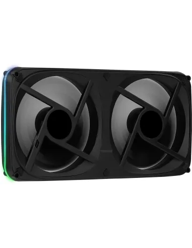 Aerocool ASTRO24 Doble Ventilador PC 12cm ARGB LED Soporte Antivibración Negro