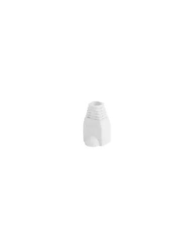 Funda protectora lanberg plb - 1000 - w para conector rj45 pack de 100 unidades blanco