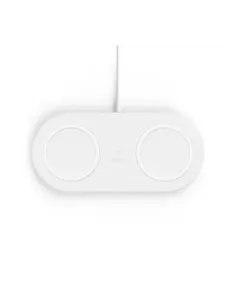 Base de carga inalambrica doble belkin wiz002vfwh blanca