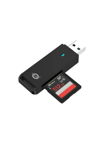 Conceptronic BIAN02B lector de tarjeta USB 3.2 Gen 1 (3.1 Gen 1) Type-A Negro