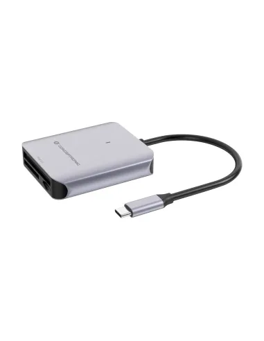 Conceptronic BIAN09G lector de tarjeta USB 3.2 Gen 2 Type-C Gris