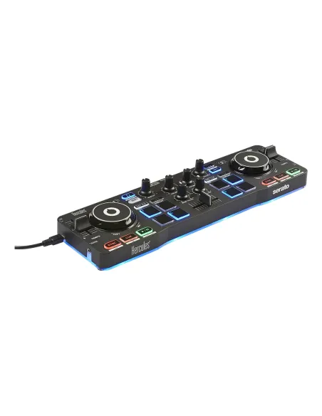Hercules Starlight Mesa de mezclas con opción de realizar scratch conectando un CDJ 2 canales Negro