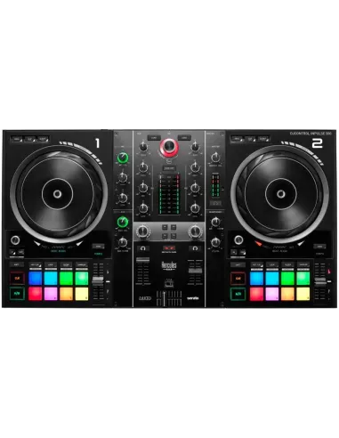 Hercules Inpulse 500 DVS (Sistema de vinilo digital) para scratch digital Negro