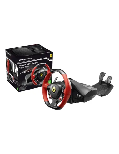 Thrustmaster Ferrari 458 Spider Negro, Rojo USB Volante + Pedales Xbox One