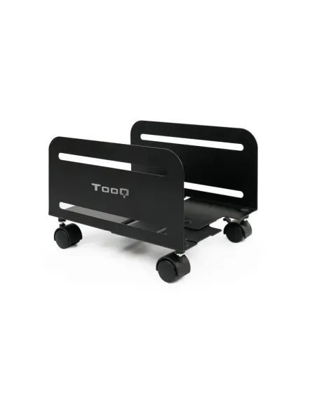 TooQ Soporte metálico para CPU de suelo con ruedas