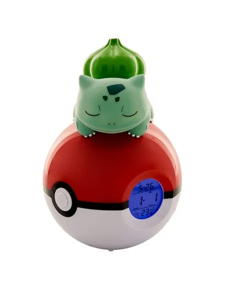 Lampara led despertador reloj teknofun madcow entertainment pokemon bulbasaur durmiendo en pokeball Lampara led despertador reloj teknofun madcow entertainment pokemon bulbasaur durmiendo en pokeball