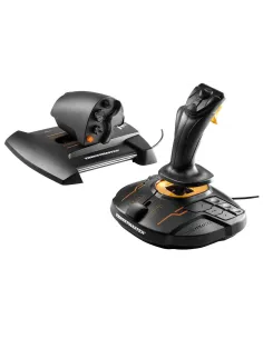 Thrustmaster T-16000M FCS Hotas Negro, Naranja USB Palanca de mando Analógico Digital PC