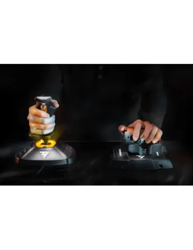 Thrustmaster T-16000M FCS Hotas Negro, Naranja USB Palanca de mando Analógico Digital PC
