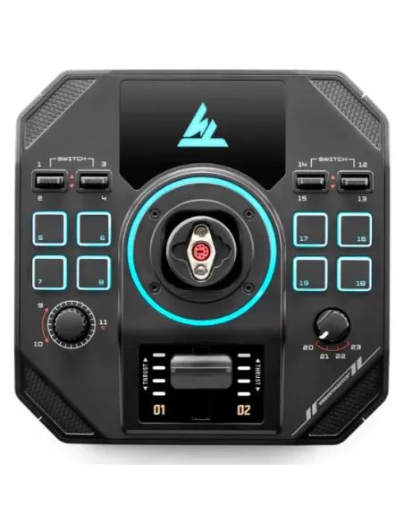 Thrustmaster Sol-R 4 HOTAS Negro USB Joystick Palanca de control lateral + cuadrante de aceleración Analógico Digital PC