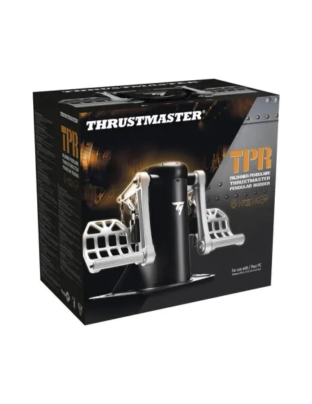 Thrustmaster TPR Rudder Negro, Plata USB Simulador de Vuelo Analógico PC