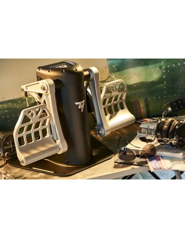 Thrustmaster TPR Rudder Negro, Plata USB Simulador de Vuelo Analógico PC