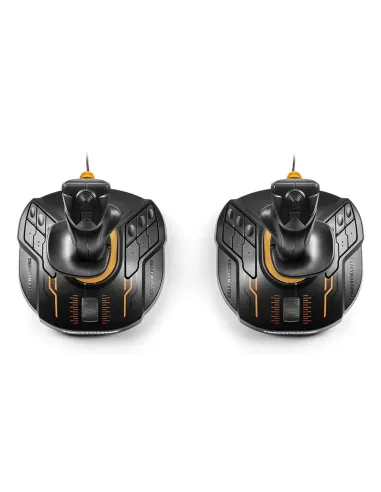 Thrustmaster T.16000M FCS SPACE SIM DUO Negro, Naranja USB Palanca de mando Analógico Digital PC