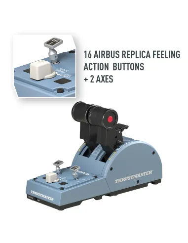 Thrustmaster TCA Quadrant Airbus Edition Negro, Azul Simulador de Vuelo PC