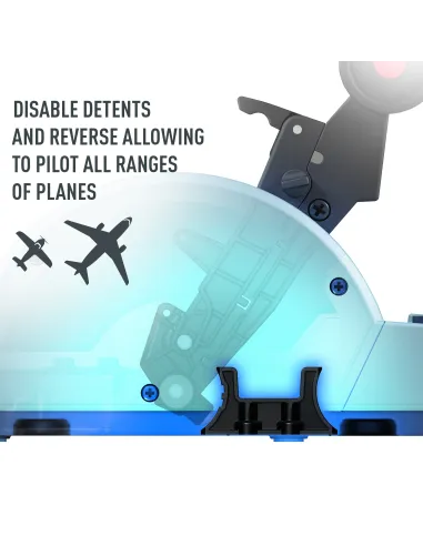 Thrustmaster TCA Quadrant Airbus Edition Negro, Azul Simulador de Vuelo PC