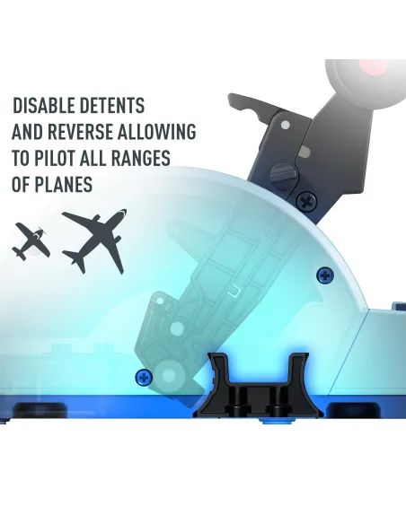 Thrustmaster TCA Quadrant Airbus Edition Negro, Azul Simulador de Vuelo PC