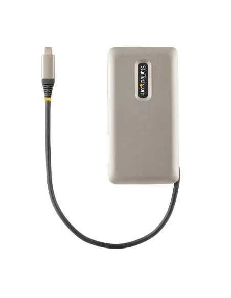 StarTech.com Adaptador Multipuertos USB-C - HDMI 2.0b 4K 60Hz - HDR - Hub USB 3.2 Gen 2 10Gbps (2xUSB-C, 1xUSB-A) - PD de 100W